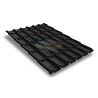 Металлочерепица Модерн 0,45 RAL9005 Drap