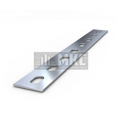 Перфорированная полоса ПП20 20x3000-2,0 мм, оцинкованная