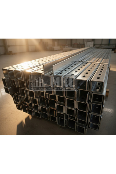 U-профиль горячеоцинкованный К347 32x20x2000-1,5 мм перфарированный