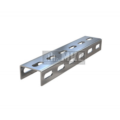 U-профиль оцинкованный К347 32x20x2500-2,5 мм перфарированный U-профиль оцинкованный К347 32x20x2500-2,5 мм перфарированный