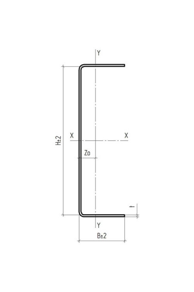U-профиль оцинкованный 70x44x3000-1,5 мм, U-профиль оцинкованный 70x44x3000-1,5 мм,
