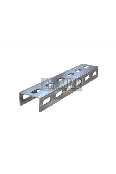 U-профиль оцинкованный К347 32x20x3000-2,0 мм перфарированный