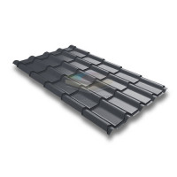 Металлочерепица Камея 0.5 RAL7024 Satin Matt