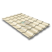 Металлочерепица Кредо 0,5 RAL1015 Satin
