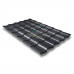 Металлочерепица Кредо 0,5 RAL7024 Satin
