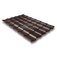 Металлочерепица Кредо 0,5 RAL8017 Quarzit PRO Matt