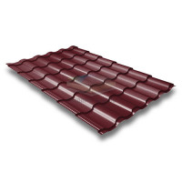 Металлочерепица Кредо 0,5 RAL3005 Satin