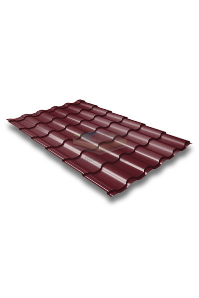 Металлочерепица Кредо 0,5 RAL3005 Satin