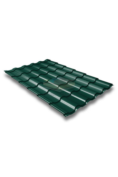 Металлочерепица Кредо 0,5 RAL6005 Satin