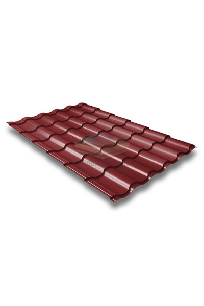 Металлочерепица Кредо 0,5 RAL3011 Satin