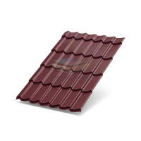 Металлочерепица Ламонтерра XL 0.5 RAL3005 Viking E
