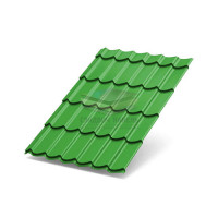 Металлочерепица Ламонтерра XL 0.5 RAL6018 Norman