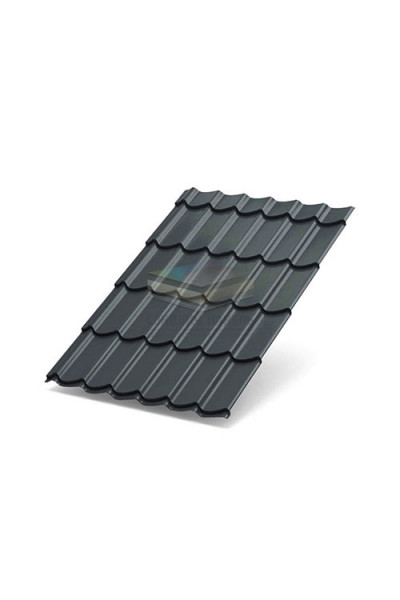 Металлочерепица Ламонтерра XL 0.5 RAL7024 PURMAN