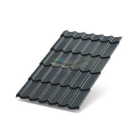 Металлочерепица Ламонтерра XL 0.5 RAL7024 Viking E