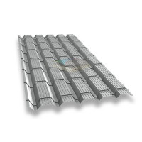 Металлочерепица Монкатта 0,45 RAL9006 Полиэстер