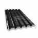 Металлочерепица Квадро профи 0,5 RAL9005 Velur