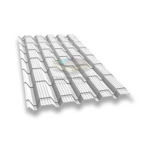 Металлочерепица Квадро профи 0,45 RAL9003 Полиэстер