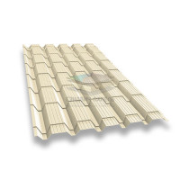 Металлочерепица Монкатта 0,45 RAL1015 Полиэстер