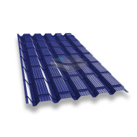 Металлочерепица Квадро профи 0,45 RAL5002 Полиэстер