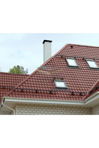 Металлочерепица Супермонтеррей-0,5 RAL3009 Полиэстер
