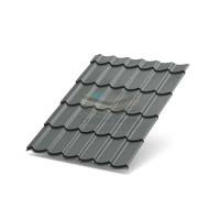 Металлочерепица Супермонтеррей-0,45 RAL7005 Полиэстер