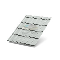 Металлочерепица Супермонтеррей-0,5 RAL7035 Полиэстер