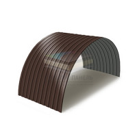 Профнастил СС10ПГ-1150-0.65 Полиэстер RAL8017