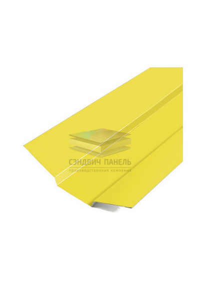 Планка ендовы верхняя 76х76х2000-0.45 Ral 1018 Полиэстер