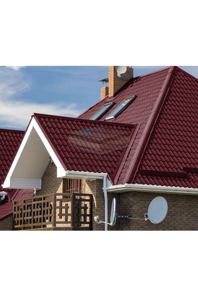 Планка ендовы верхняя 76х76х2000-0.45 Ral 3005 Viking