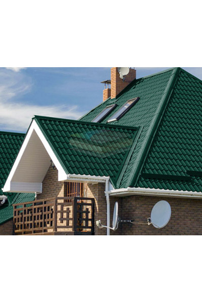 Планка ендовы верхняя 76х76х2000-0.45 Ral 6005 Viking