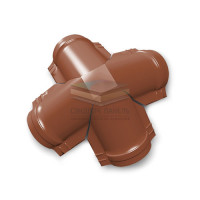 Четверник конька полукруглого 0,5 RAL8004 PurLite Matt с пленкой