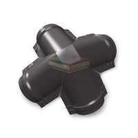 Четверник конька полукруглого 0,5 RR32 Satin Matt TX с пленкой