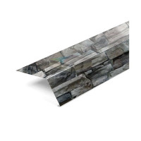 Карнизная планка 100х69х2000-0.5 Белый Камень ECOSTEEL