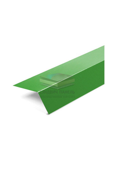 Карнизная планка 100х69х2000-0.5 RAL6018 Norman