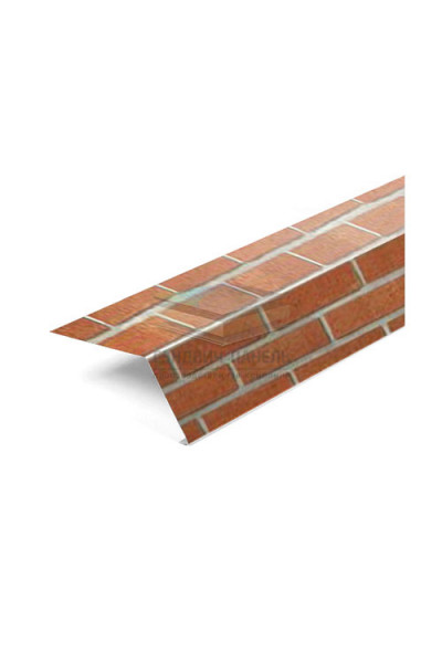 Карнизная планка 100х69х2000-0.5 Кирпич ECOSTEEL