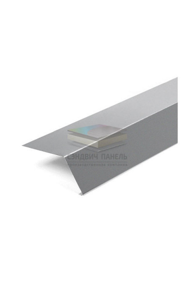 Планка карнизная 135х50 0,45 RAL7004 Полиэстер с пленкой