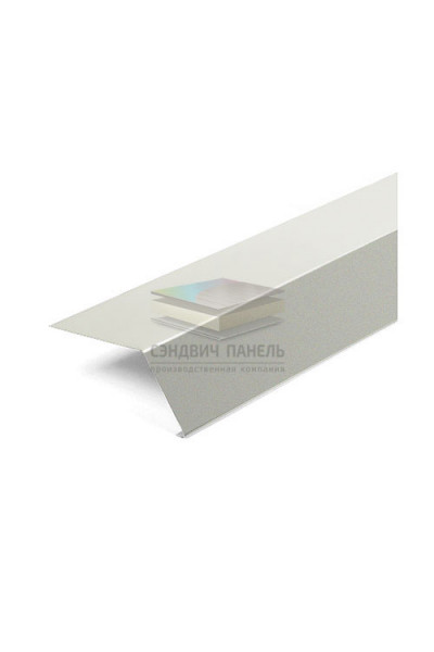 Карнизная планка 100х69х2000-0.5 RAL9002 Полиэстер