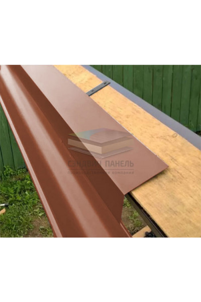 Планка карнизная 100х60 0,5 RAL8004 PurLite Matt с пленкой
