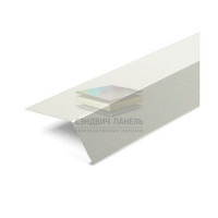 Планка карнизная 100х60 0,5 RAL9003 Satin с пленкой