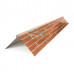 Планка конька плоского 120х120х2000-0.5 Кирпич ECOSTEEL