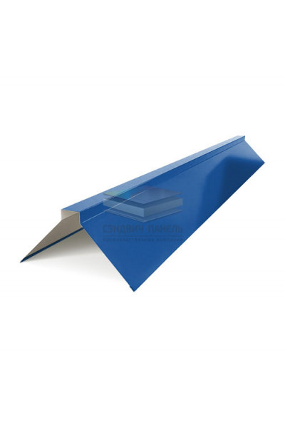 Планка конька плоского 120х120х2000-0.5 RAL5005 Призма