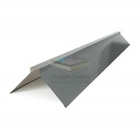 Планка конька плоского 120х120х2000-0.45 RAL7005 Полиэстер