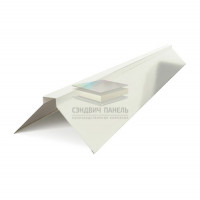 Планка конька плоского 120х120х2000-0.45 RAL9003 Полиэстер