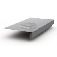 Планка карнизного свеса сложная 185х50х2000-0.5 RAL7004 Norman