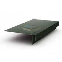 Планка карнизного свеса сложная 185х50х2000-0.5 RAL6007 Viking E