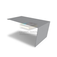 Планка мансардная-0,45 RAL7004 Полиэстер с пленкой