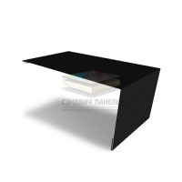 Планка мансардная-0,5 RAL9005 Atlas X с пленкой