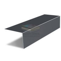 Планка на коньковый аэратор 30х20 Фартук S8 0,5 RAL7024 PurPro с пленкой