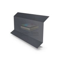 Планка примыкания 0,5 RAL7024 Satin Matt Планка примыкания 0,5 RAL7024 Satin Matt