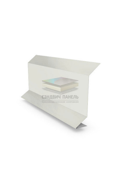 Планка примыкания 0,5 RAL9003 Satin с пленкой